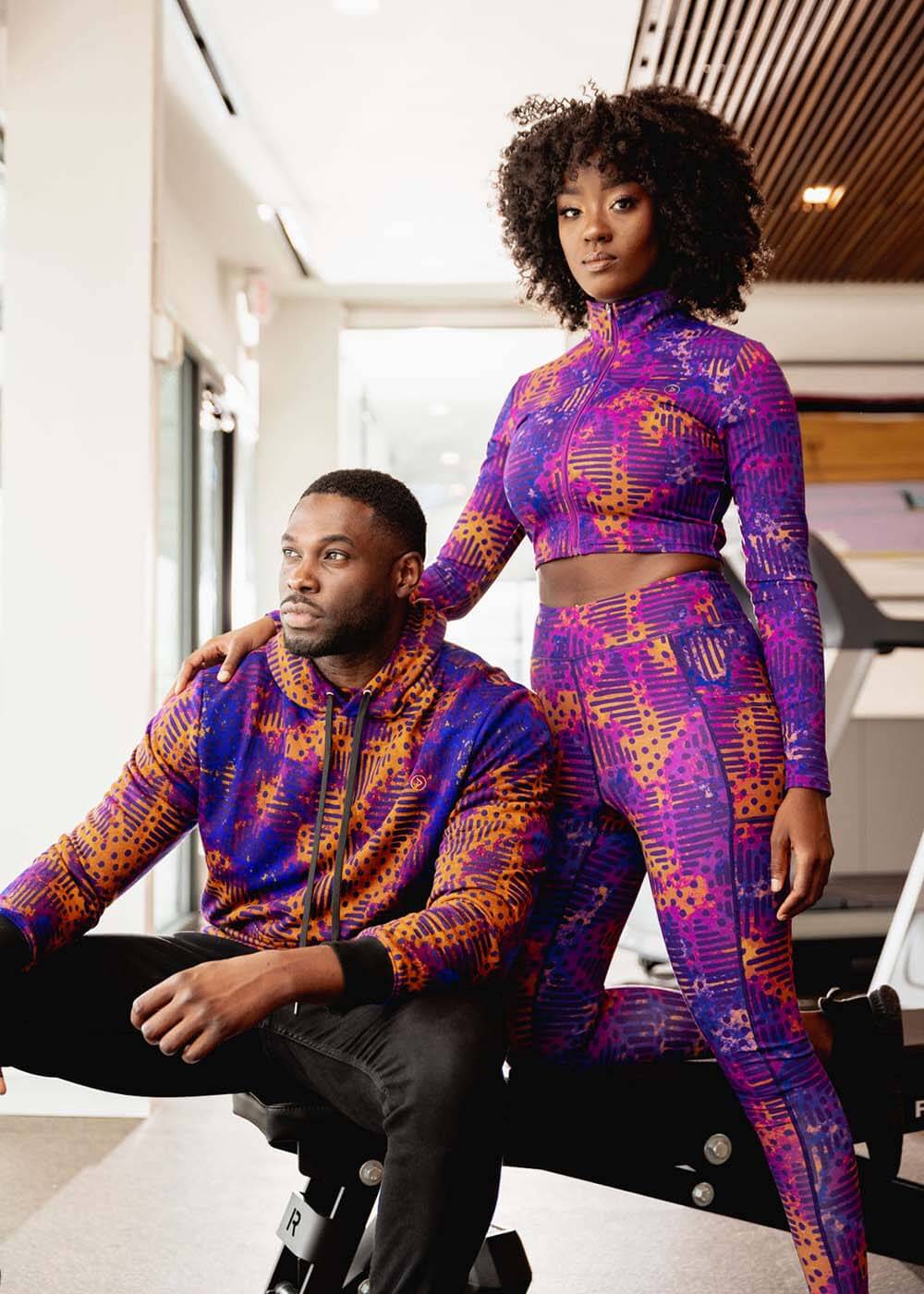 African print activewear for men and women